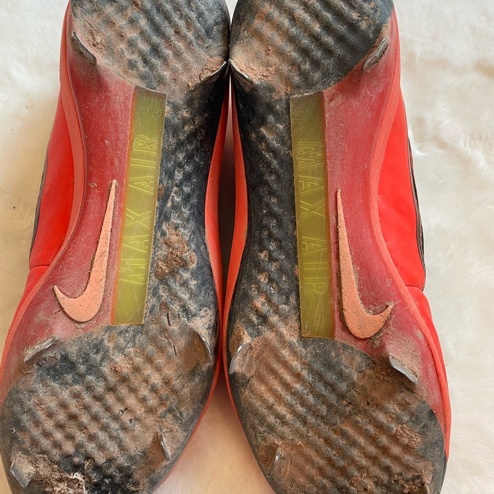 Nike men’s size 13 Red and Black baseball cleats-metal - Picture 5 of 7